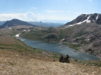 Alpine lake atop the plateau